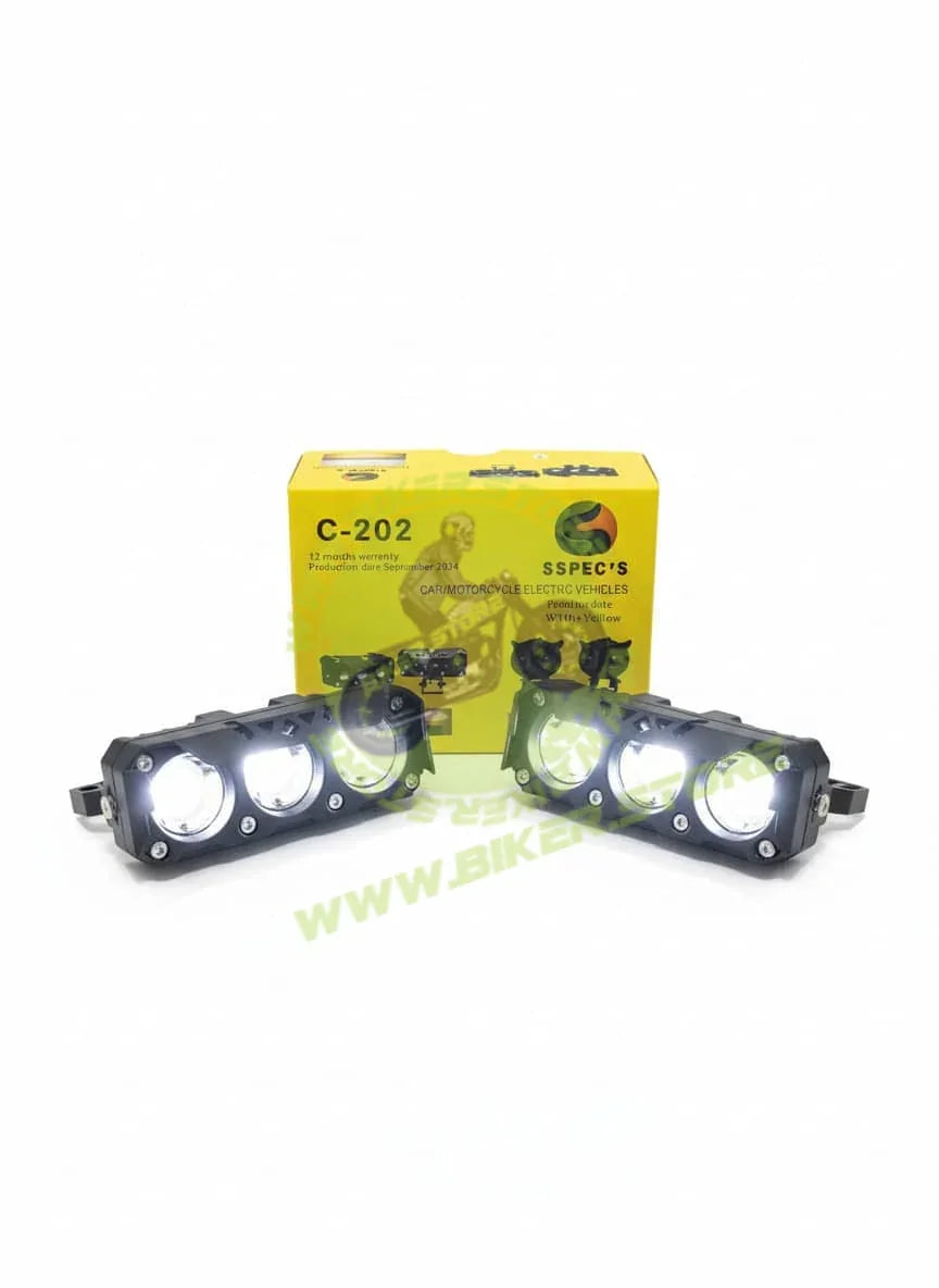 SSPEC 4 Lens LED Fog Light for Car & Motorcycle - Biker.Store - www.biker.store