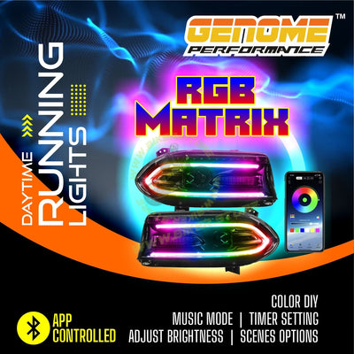 Genome RGB FLEXI & DOTTED Car DRL Light - Biker.Store - www.biker.store