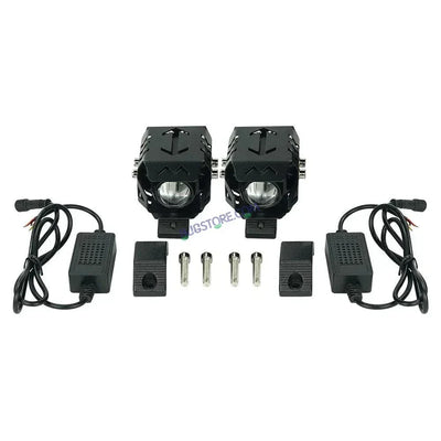 HJG 1192 HJG M1 M3 M5 M6 PLUS Headlight LED Mini Driving Light Motorcycle Accessories White Yellow Adjustable LED Fog Driving Lights, Set of 2 Foglight - Biker.Store - www.biker.store