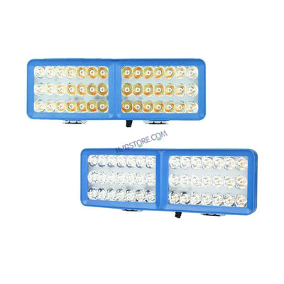HJG 42 LED Rectangle Foglight Foglamp 3 Colour White, Warm White, Yellow HJG Foglight HJG Car Accessories Led Headlights Mini Driving Lights Led Fog Lights For Motorcycle Lights, Set of 2 - Biker.Store - www.biker.store