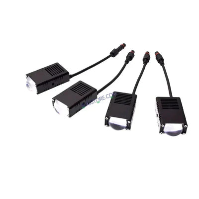 HJG LIU HJG Original Waymaker 8 LED New Model Slim Drive Grille Fitting Dual Colour Fog Light Mini Drive Light Version 4 And Wiring With Canbus For All Cars and Motorcycles (8Pcs) HJG Waymaker Foglight HJG New Model 8 LED with Canbus Wiring Harness Kit - Biker.Store - www.biker.store