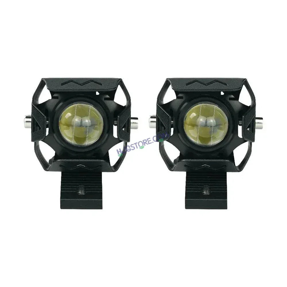 HJG 1192 HJG M1 M3 M5 M6 PLUS Headlight LED Mini Driving Light Motorcycle Accessories White Yellow Adjustable LED Fog Driving Lights, Set of 2 Foglight - Biker.Store - www.biker.store