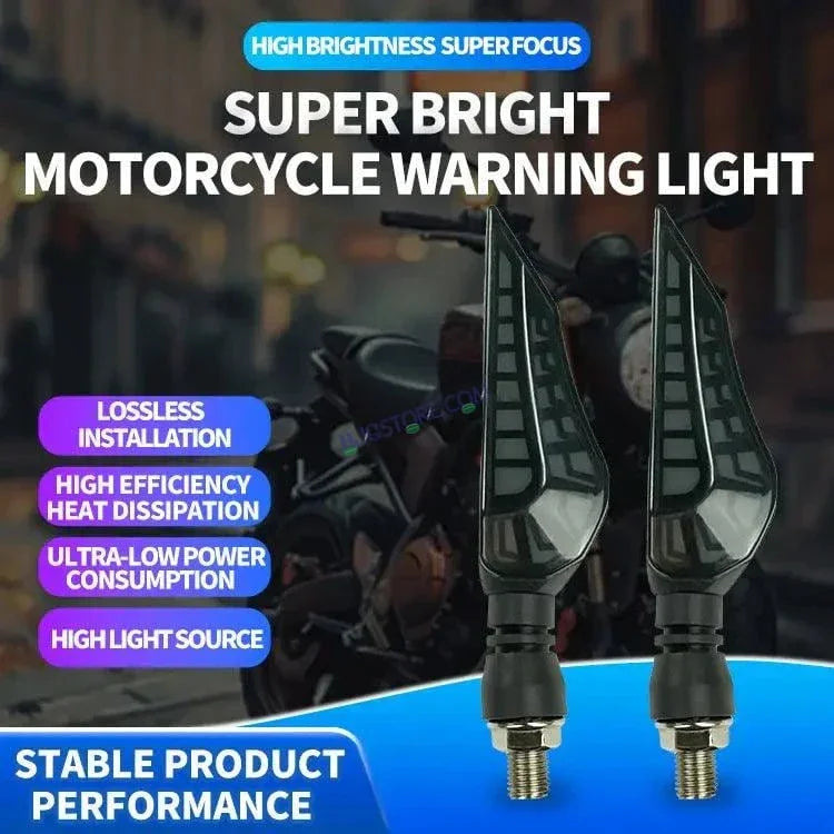 HJG Bike TRex Indicator Waterproof Flexible Blinker Bright LED Indicators Universal For All Bike Models Motorcycle Turn Signal Lights HJG Indicator with DRL TRex Indicator - Biker.Store - www.biker.store