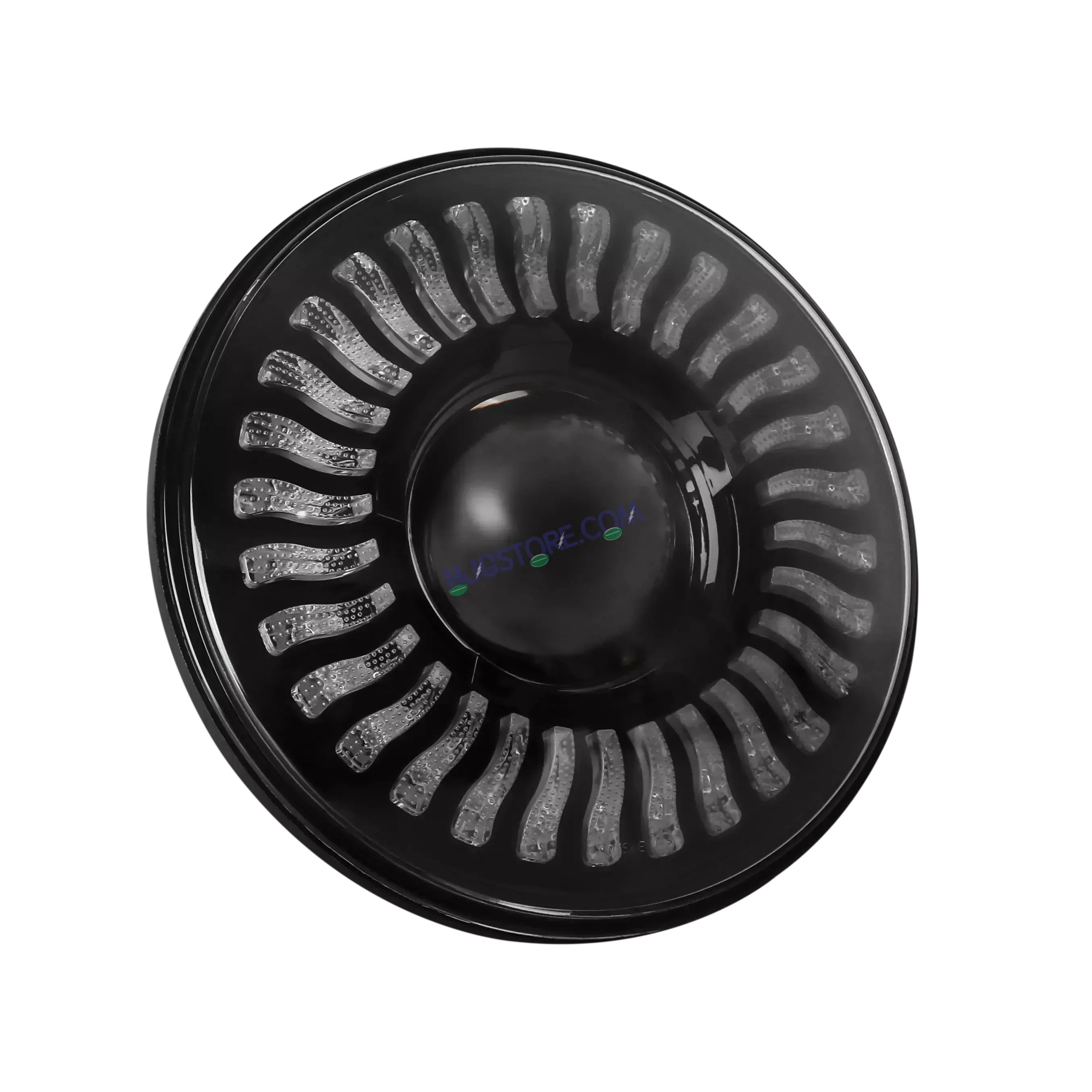 HJG 7 Inch White LED Headlight Chakra Headlight Assembly for Thar Royal Enfield | 75-120W CREE/Osram LED Chip Multi color Compatible with Royal Enfield, Jeep, Thar, Gypsy - Biker.Store - www.biker.store