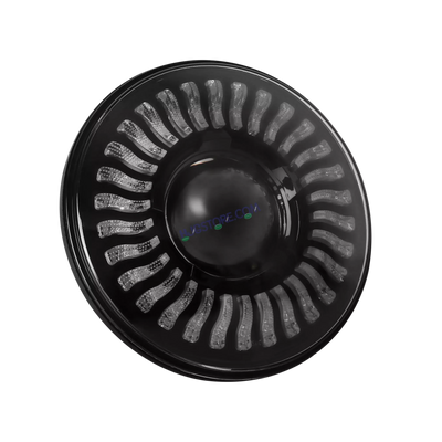 HJG 7 Inch White LED Headlight Chakra Headlight Assembly for Thar Royal Enfield | 75-120W CREE/Osram LED Chip Multi color Compatible with Royal Enfield, Jeep, Thar, Gypsy - Biker.Store - www.biker.store