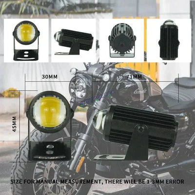 HJG Car Motorcycle Truck Off Road 40w Spot Fog Lights Driving Spotlight Amber Led Pod Light 3 Inch Strip Led Work Light, Pack of 1 - Biker.Store - www.biker.store