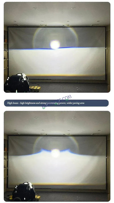 HJG 3 Inch Bi LED Car Projector 140W H8/H9/H11/H16 Foglight with Laser Spot and Wide Spread Red DRL/White/Yellow/Warm White Light 140W Foglight Ultra Wide Dual Intensity LED Driving Fog Lights 3000K/4300K/6500K Universal For All Cars & Bikes H8/H9/H11/H16 - Biker.Store - www.biker.store
