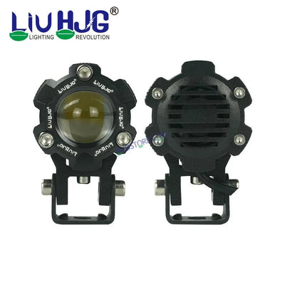 HJG Heavy Mini Drive Genuine with Canbus LED Fog Light Bulb Lamp For Cars and Motorcycles Dual Color (White & Yellow) With Cooling Fan 2Pcs with Canbus Wiring HJG Heavy Drive - Biker.Store - www.biker.store