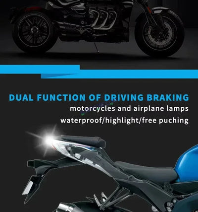 HJG Bullet Shape Turn Signal Lights Indicator Universal for All Bikes Models Turn Signal Lights Motorcycle, Pack of 2pc - Biker.Store - www.biker.store