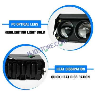 HJG 6 Lens Red Blue 70W Foglight with Red Blue Flash Mode 6 Lens Projector Foglight 70W Foglight Ultra Wide Dual Intensity LED Fog Lights White/Yellow/Warm White/Flash/Red Blue DRL Universal For All Cars & Bikes LIU HJG 6 Lens Red Blue 70W Foglight 1pc - Biker.Store - www.biker.store