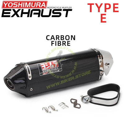 Yoshimura GP Force Replica 51mm Universal Motorcycle Exhaust Muffler Yoshimura TRC Escape Moto DB Killer for PCX125 NMAX155 FZ1N Z900 S1000RR CBR500R R6 - Biker.Store - www.biker.store