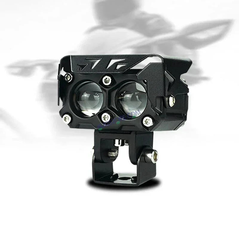 HJG Future Eyes 2 Lens with Wiring Kit Foglight 60W 2 Lens Future Eyes Fog Projector Lens 2pc Foglight White/Yellow/Flash Modes 60W Foglight LED Fog Lights White/Yellow/Flash (60W) Universal For All Cars Bikes LIU HJG Future Eyes 2 with Wiring Harness Kit - Biker.Store - www.biker.store