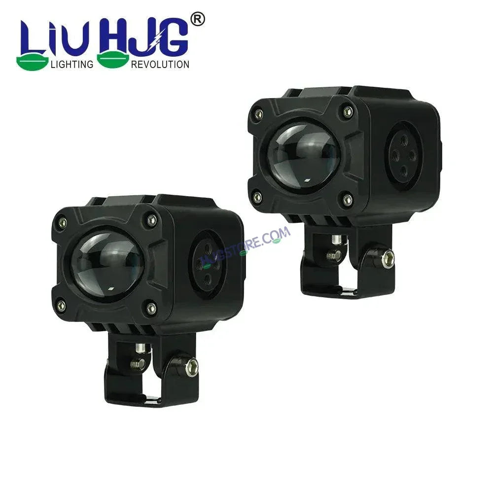 HJG M1 120W Foglight Foglamp HJG Car Accessories Led Headlights Mini Driving Lights Led Fog Lights For Motorcycle Lights, Set of 2 - Biker.Store - www.biker.store