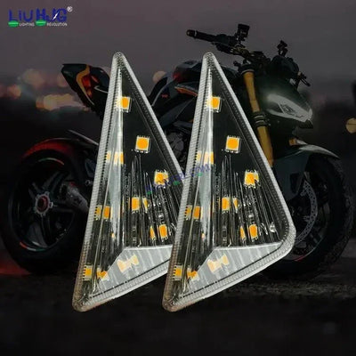 HJG R15 Indicator Waterproof Flexible Blinker Bright LED Indicators Universal For All Bike Models Motorcycle Turn Signal Lights HJG Indicator with DRL R15 Indicator - Biker.Store - www.biker.store