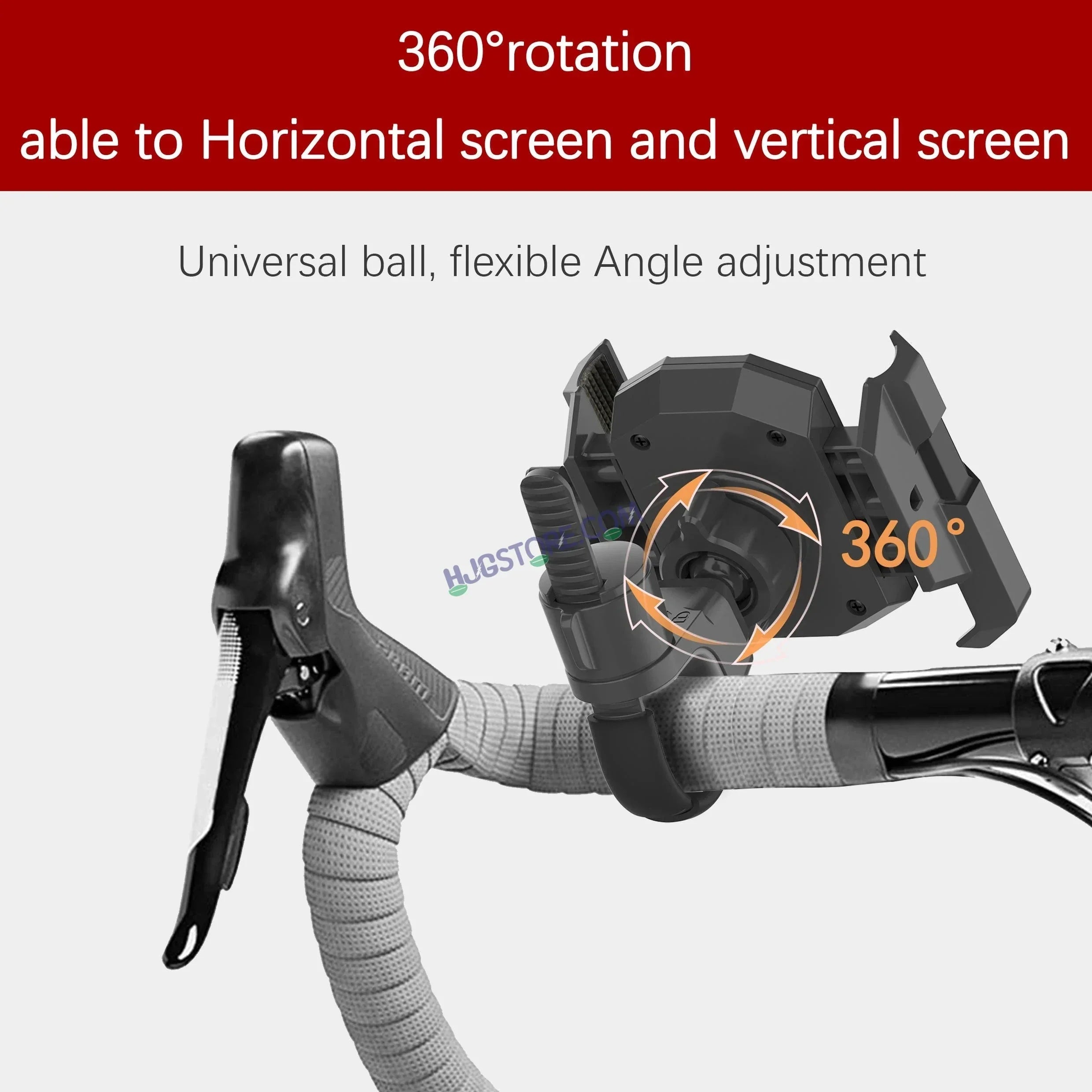 HJG Compact Pro 7578 Shockproof Mobile Holder with Jaw Grip Damper Anti Vibration for Bike, Two Wheelers Universal HJG Mobile Holder Pro Spider Anti-Shake Anti-Theft Zero Vibration Shockproof Mobile Holder 4 Vibration Proof Ball Joints LIU HJG Holder - Biker.Store - www.biker.store