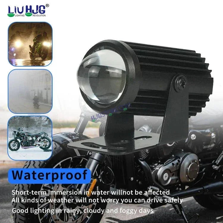 HJG Mini Drive Devil Metal Spot Light with Red DRL, White, Yellow Light Car Motorcycle Truck Off Road 20w Spot Fog Lights Driving Spotlight HJG Original Spot Light Fog light Devil Mini Drive, Pack of 2 - Biker.Store - www.biker.store
