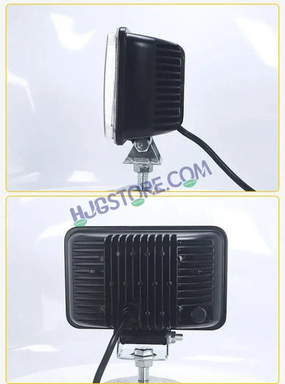 HJG W09 5x7" Classic Square Foglight Headlight 51W 6.5" Foglight White/Yellow DRL Dual LED Foglight Amber/White DRL White Light 51W Foglight Ultra Wide Dual Intensity LED Driving Fog Lights Universal For All Cars & Bikes LIU HJG Classic W09 6.5 Inch Fog - Biker.Store - www.biker.store