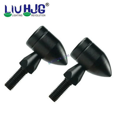 HJG Bullet Shape Turn Signal Lights Indicator Universal for All Bikes Models Turn Signal Lights Motorcycle, Pack of 2pc - Biker.Store - www.biker.store