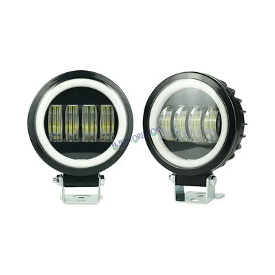 HJG Amber Clear Lens Fog light Foglight Foglamp LED Spot Light Pods Square Driving Fog Offroad Lights For Truck Car SUV ATV Car Lighting System - Biker.Store - www.biker.store