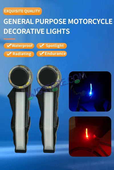 HJG Knuckle Guard with Handle Light Combo with White/Blue/Red DRL Mode and Running Yellow Turn Signals Universal for Motorcycles for Hand Protection Red DRL/White/Running Yellow Turn Signal Universal For All Bikes LIU HJG Knuckle Guard Hand Guard with DRL - Biker.Store - www.biker.store