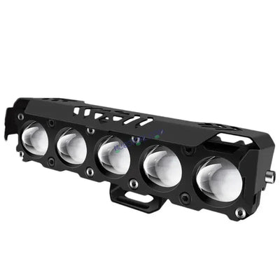 HJG Future Eyes 5 Lens HJG 5 Lens Without Fan NEW MEGA DRIVE Fog Light For Bike/Car/Thar/Jeep ( Cool White/Yellow/Warm White/Flash/Red DRL ) - Pack of 2 Future Eyes 5 Lens with Red DRL HJG - Biker.Store - www.biker.store