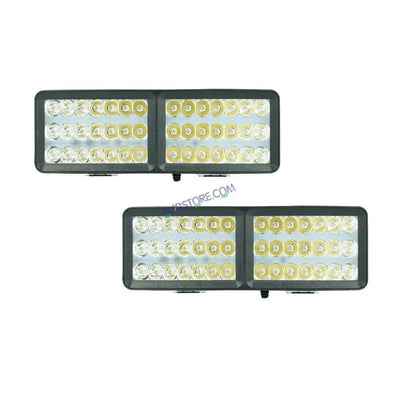 HJG 42 LED Rectangle Foglight Foglamp HJG Car Accessories Led Headlights Mini Driving Lights Led Fog Lights For Motorcycle Lights, Set of 2 - Biker.Store - www.biker.store