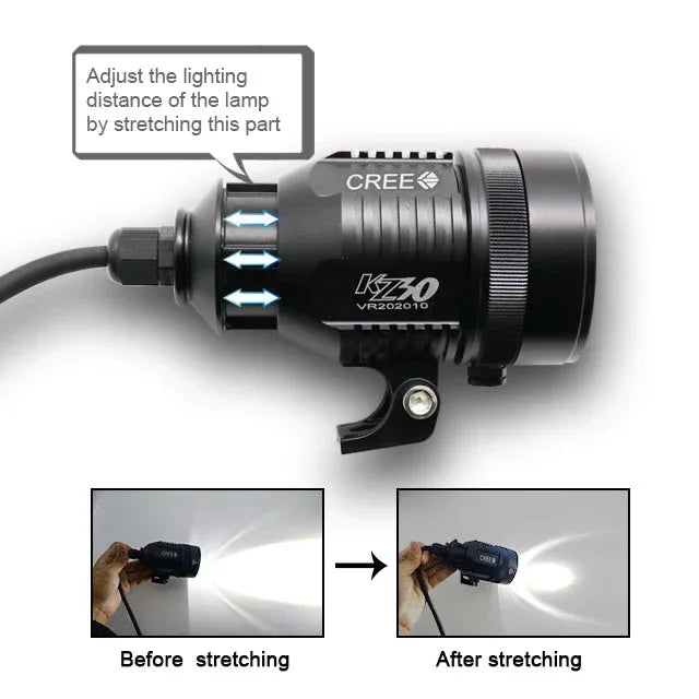 KZ30 60W Foglight Auxiliary Light Led Spotlight Head Light For Motorcycle( 60W)(12-80V DC) - Biker.Store - www.biker.store