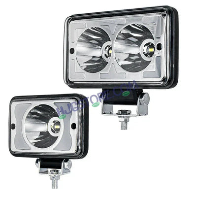 HJG W11 4x5" Classic Square Foglight Headlight 4x5 Inch Foglight White/Yellow DRL Dual LED Foglight Amber/White DRL White Light Foglight Ultra Wide Dual Intensity LED Driving Fog Lights Universal For All Cars & Bikes LIU HJG Classic W11 4x5 Inch Fog - Biker.Store - www.biker.store