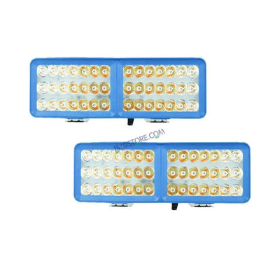 HJG 42 LED Rectangle Foglight Foglamp 3 Colour White, Warm White, Yellow HJG Foglight HJG Car Accessories Led Headlights Mini Driving Lights Led Fog Lights For Motorcycle Lights, Set of 2 - Biker.Store - www.biker.store