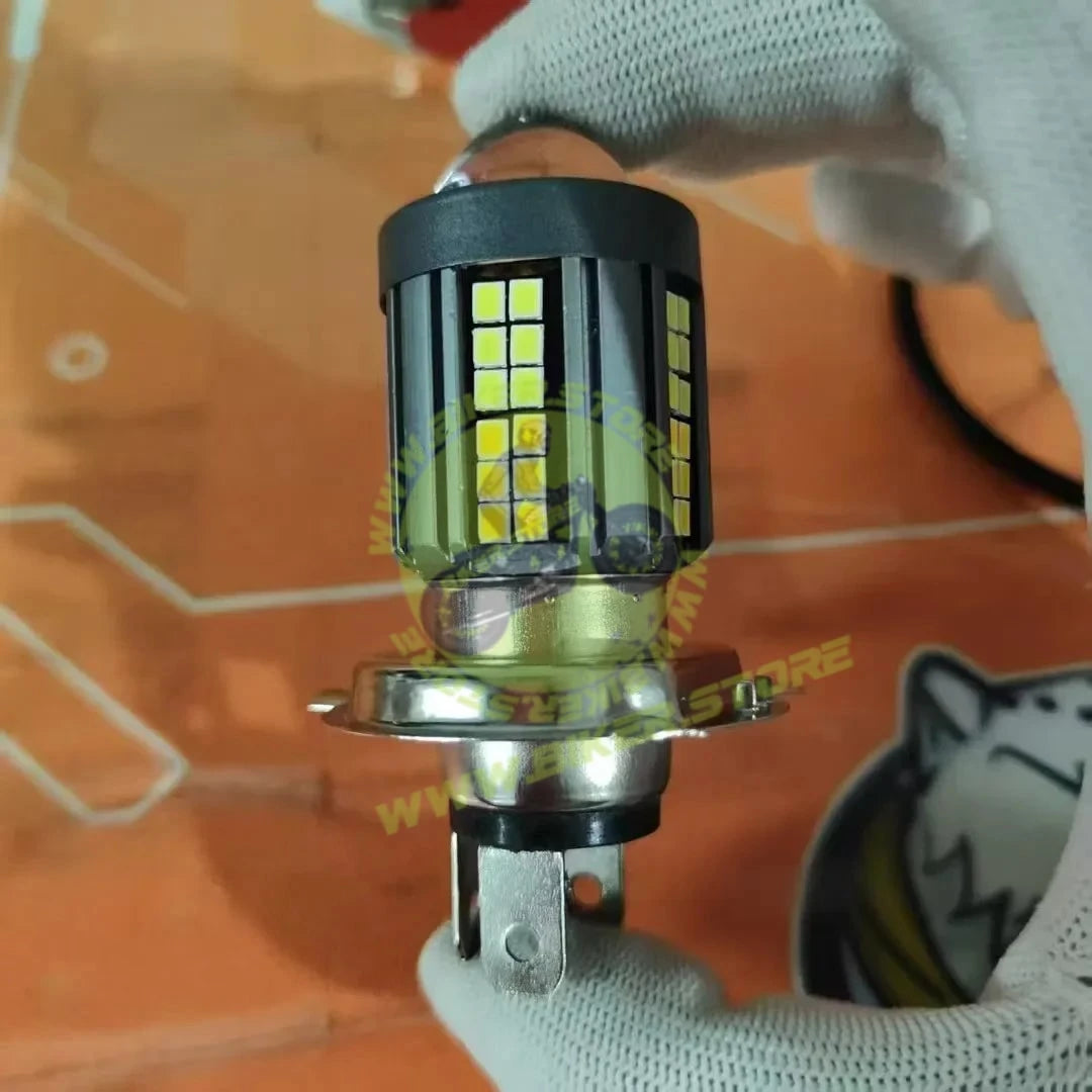 BaoBao BB1989 Motorcycle Lighting Systems 12V H4 White/Yellow Bulb 11W High Low Beam Auto Lamp White Yellow Light Headlight for Motorcycles Cars H4 - Biker.Store - www.biker.store