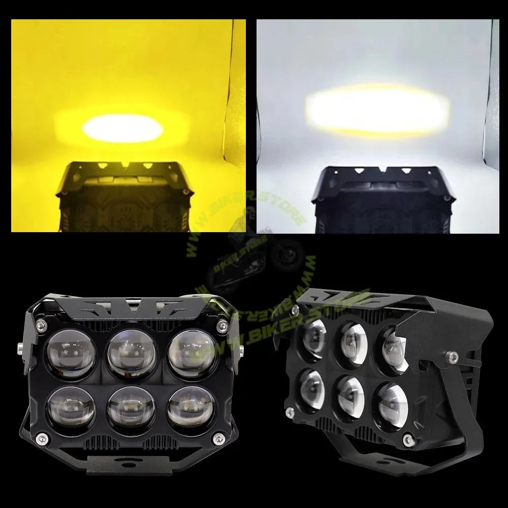 Hot Sales 6Lens Led Motorcycle Spotlights