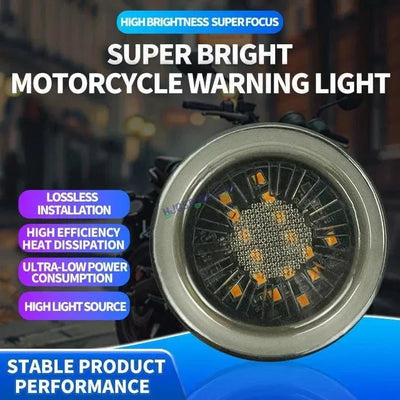 HJG Indicator Round Waterproof Flexible Blinker Bright LED Indicators Universal For All Bike Models Motorcycle Turn Signal Lights HJG Indicator with DRL 231118 - Biker.Store - www.biker.store