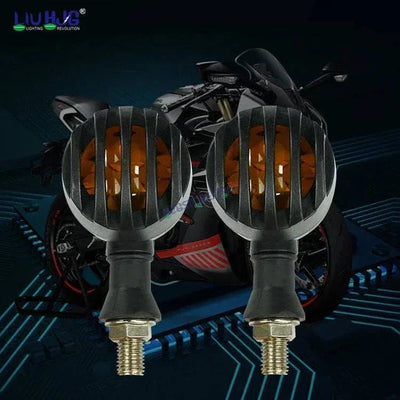 HJG Indicator Round Waterproof Flexible Blinker Bright LED Indicators Universal For All Bike Models Motorcycle Turn Signal Lights HJG Indicator - Biker.Store - www.biker.store