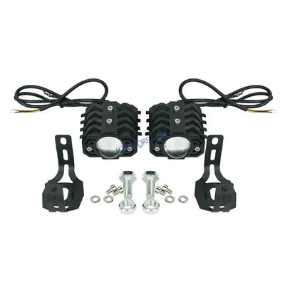HJG 1191 S34 Foglight Foglamp Car LED Work Light Driving Lamp Headlights Auxiliary Light for Motorcycle Accessories Fog Light Motorcycle Spotlight, Set of 2 - Biker.Store - www.biker.store