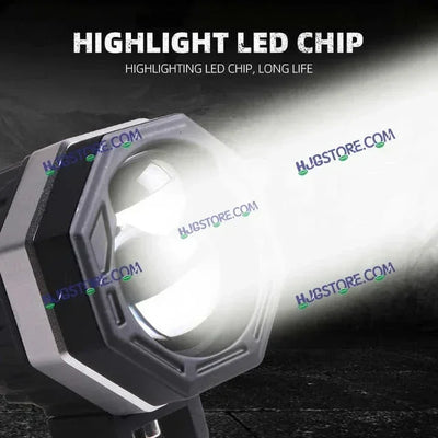 HJG 125 Fog Dual Lens 120W Foglight New Model with Power Adaptor Foglight Ultra Wide Dual Intensity LED Driving Fog Lights White/Yellow (2*60W = 120W Total) Universal For All Cars & Bikes - Biker.Store - www.biker.store