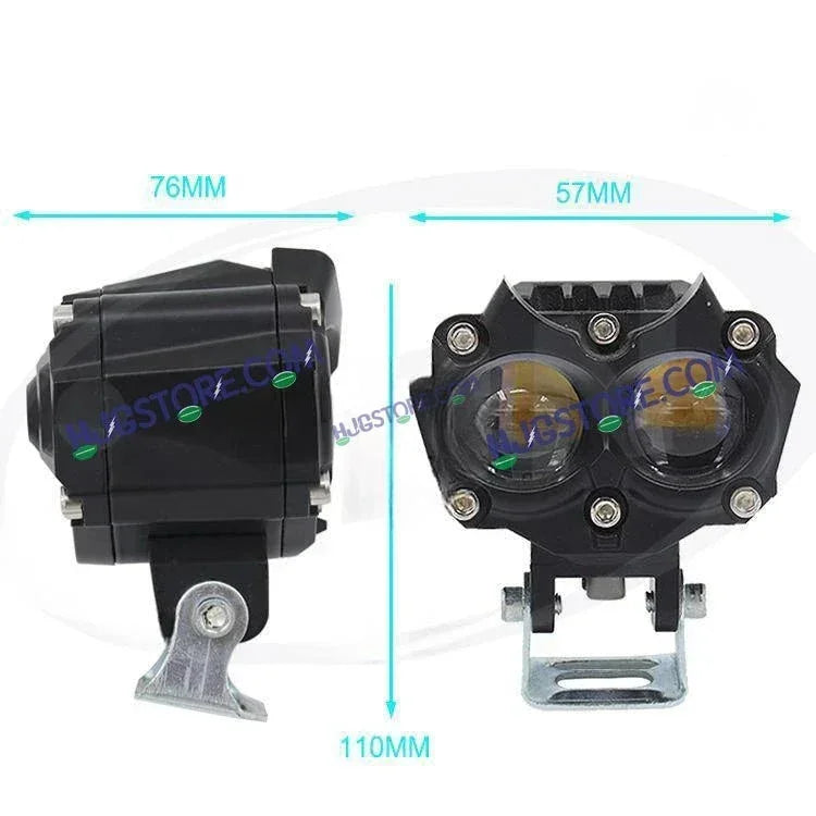HJG Owl New Model Owl 40W Fog Light For Bike/Car/Thar/Jeep (Cool White/Yellow/Warm White, 40W each) - Pack of 1 HJG New Model Owl Foglight - Biker.Store - www.biker.store