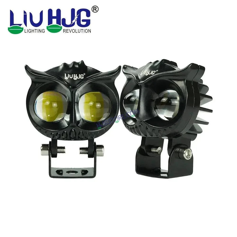 HJG Owl Foglight dual color motorcycle headlight 20w led headlight for Off-road truck, Bikes, Car, SUV - Biker.Store - www.biker.store