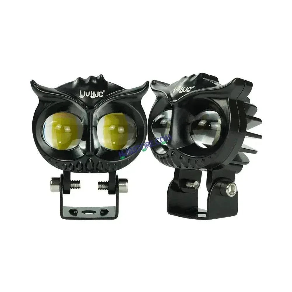 HJG Owl Foglight dual color motorcycle headlight 20w led headlight for Off-road truck, Bikes, Car, SUV - Biker.Store - www.biker.store