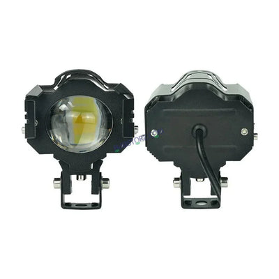 HJG New Design U Design 1194-1 120W Dual Color Mini Led Motorcycle Fog Light Head Light Headlight Led Auxiliary Spot Led Lights for Motorcycle, Car, SUV HJG Fog - Biker.Store - www.biker.store