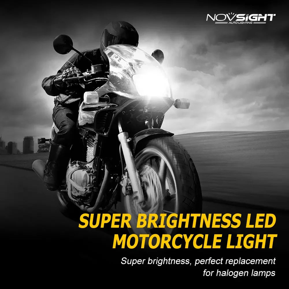 NightEye Novsight High/Low Beam 40W LED 10000 Lumens Super Bright White Headlight H4 motorcycle universal led headlight - Biker.Store - www.biker.store