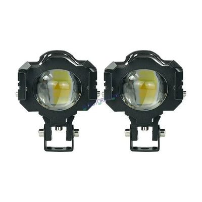 HJG New Design U Design 1194-1 120W Dual Color Mini Led Motorcycle Fog Light Head Light Headlight Led Auxiliary Spot Led Lights for Motorcycle, Car, SUV HJG Fog - Biker.Store - www.biker.store