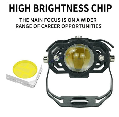 HJG S34 Single Pc Foglight Foglamp Car LED Work Light Driving Lamp Headlights Auxiliary Light for Motorcycle Accessories Fog Light Motorcycle Spotlight, Set of 1 - Biker.Store - www.biker.store