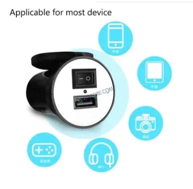 HJG USB Mobile Fast Charger Waterproof Motorcycle Handlebar USB Charger for Bike, Two Wheelers Universal LIU HJG Two Wheeler USB Mobile Phone Fast Charger 12V 5V-1.5A Moto Adapter Power Supply Socket for Phone Mobile Motorbike Accessories - Biker.Store - www.biker.store