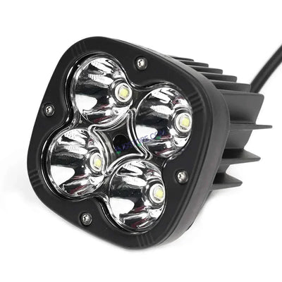 HJG 60W 4 LED CREE 60W Fog Light Auxiliary Light For All Motorcycles White With Yellow Filter Cap (Pack of 1) - Biker.Store - www.biker.store