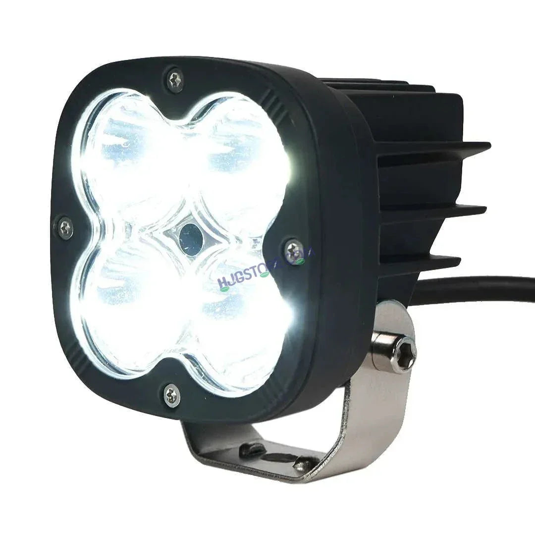 HJG 60W 4 LED CREE 60W Fog Light Auxiliary Light For All Motorcycles White With Yellow Filter Cap (Pack of 1) - Biker.Store - www.biker.store