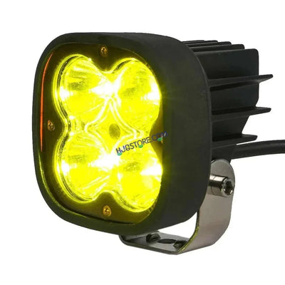 HJG 60W 4 LED CREE 60W Fog Light Auxiliary Light For All Motorcycles White With Yellow Filter Cap (Pack of 1) - Biker.Store - www.biker.store