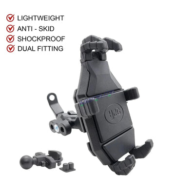 HJG Pro Spider Mobile Holder with Jaw Grip Damper Anti Vibration for Bike, Two Wheelers Universal HJG Mobile Holder Pro Spider Anti-Shake Anti-Theft Zero Vibration Shockproof Mobile Holder - Biker.Store - www.biker.store