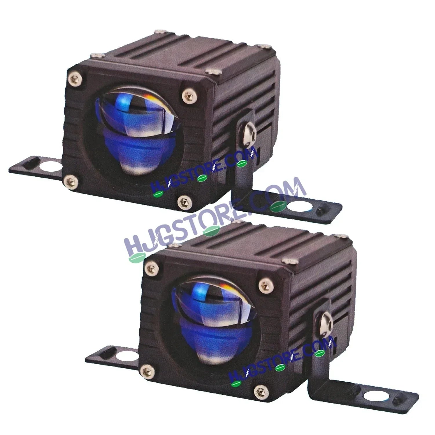 HJG Blaze 1 Lens Waymaker Pro 80W Blaze 1 Lens Foglight New Model LED Foglight with Laser Spot and Wide Spread Red DRL/White/Yellow 80W Foglight Ultra Wide Dual Intensity LED Driving Fog Light 3000K/6500K Universal For All Cars & Bikes LIU HJG Blaze 1 Fog - Biker.Store - www.biker.store