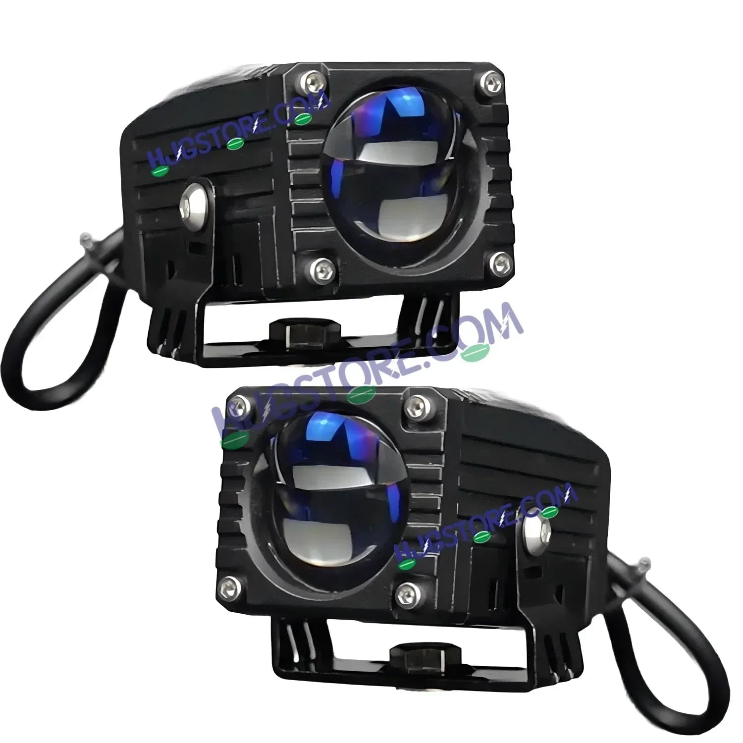 HJG Blaze 1 Lens Waymaker Pro 80W Blaze 1 Lens Foglight New Model LED Foglight with Laser Spot and Wide Spread Red DRL/White/Yellow 80W Foglight Ultra Wide Dual Intensity LED Driving Fog Light 3000K/6500K Universal For All Cars & Bikes LIU HJG Blaze 1 Fog - Biker.Store - www.biker.store