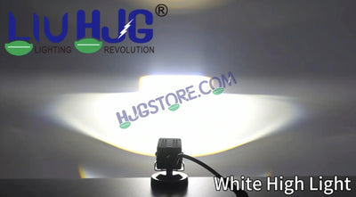 HJG Blaze 1 Lens Waymaker Pro 80W Blaze 1 Lens Foglight New Model LED Foglight with Laser Spot and Wide Spread Red DRL/White/Yellow 80W Foglight Ultra Wide Dual Intensity LED Driving Fog Light 3000K/6500K Universal For All Cars & Bikes LIU HJG Blaze 1 Fog - Biker.Store - www.biker.store